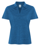 Callaway Broken Stripe Texture Polo - Ladies