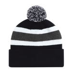 Pom Pom Beanie - Stripe