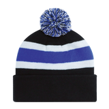 Pom Pom Beanie - Stripe