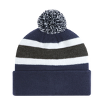 Pom Pom Beanie - Stripe