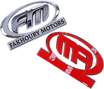 3D Chrome Sticker