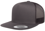 Flat Brim Trucker - Pewter Graphics Custom Promotional Products