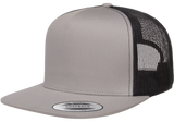 Flat Brim Trucker - Pewter Graphics Custom Promotional Products