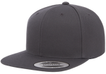 6 Panel Premium Snapback - Pewter Graphics Custom Promotional Products