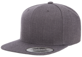 6 Panel Premium Snapback - Pewter Graphics Custom Promotional Products