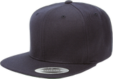 6 Panel Premium Snapback - Pewter Graphics Custom Promotional Products