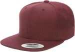 6 Panel Premium Snapback - Pewter Graphics Custom Promotional Products