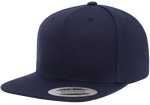 6 Panel Premium Snapback - Pewter Graphics Custom Promotional Products