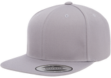 6 Panel Premium Snapback - Pewter Graphics Custom Promotional Products