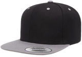 6 Panel Premium Snapback - Pewter Graphics Custom Promotional Products