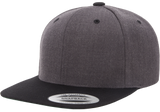 6 Panel Premium Snapback - Pewter Graphics Custom Promotional Products