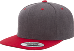 6 Panel Premium Snapback - Pewter Graphics Custom Promotional Products