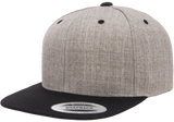 6 Panel Premium Snapback - Pewter Graphics Custom Promotional Products