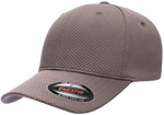 3D Hexagon Knit Jersey Cap - Pewter Graphics Custom Promotional Products