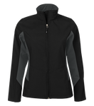 Everyday Colour Block Soft Shell Ladies Jacket - Pewter Graphics Custom Promotional Products