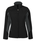 Everyday Colour Block Soft Shell Ladies Jacket - Pewter Graphics Custom Promotional Products