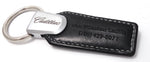 Tri Leather Keychain - Pewter Graphics Custom Promotional Products