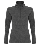 Dynamic 1/2 Zip Heather Fleece - Ladies - Pewter Graphics Custom Promotional Products