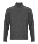 Dynamic 1/2 Zip Heather Fleece - Men - Pewter Graphics Custom Promotional Products