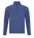 Dynamic 1/2 Zip Heather Fleece - Men - Pewter Graphics Custom Promotional Products