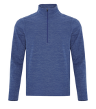 Dynamic 1/2 Zip Heather Fleece - Men - Pewter Graphics Custom Promotional Products