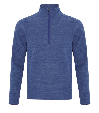 Dynamic 1/2 Zip Heather Fleece - Men - Pewter Graphics Custom Promotional Products