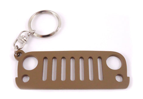 Wrangler Grill Keychain – Pewter Graphics
