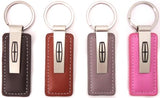 Leather Fob Keychain - Pewter Graphics Custom Promotional Products