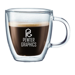 Double Wall Glass Mugs - Pewter Graphics Custom Promotional Products