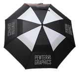 Golf Umbrella - Pewter Graphics Custom Promotional Products