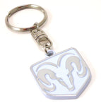 Ram's Head Keychain - Pewter Graphics Custom Promotional Products