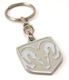 Ram's Head Keychain - Pewter Graphics Custom Promotional Products