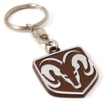 Ram's Head Keychain - Pewter Graphics Custom Promotional Products