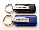 Leather Fob Keychain - Pewter Graphics Custom Promotional Products