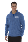 Dynamic 1/2 Zip Heather Fleece - Men - Pewter Graphics Custom Promotional Products