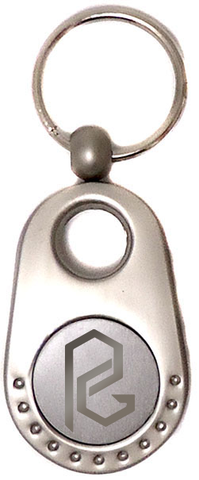 Pear Keychain - Pewter Graphics Custom Promotional Products