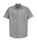 Short Sleeve Industrial Work Shirt - Pewter Graphics Custom Promotional Products