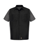 Short Sleeve Woven Crew Work Shirt - Pewter Graphics Custom Promotional Products