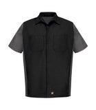 Short Sleeve Woven Crew Work Shirt - Pewter Graphics Custom Promotional Products