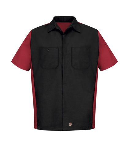 Short Sleeve Woven Crew Work Shirt - Pewter Graphics Custom Promotional Products